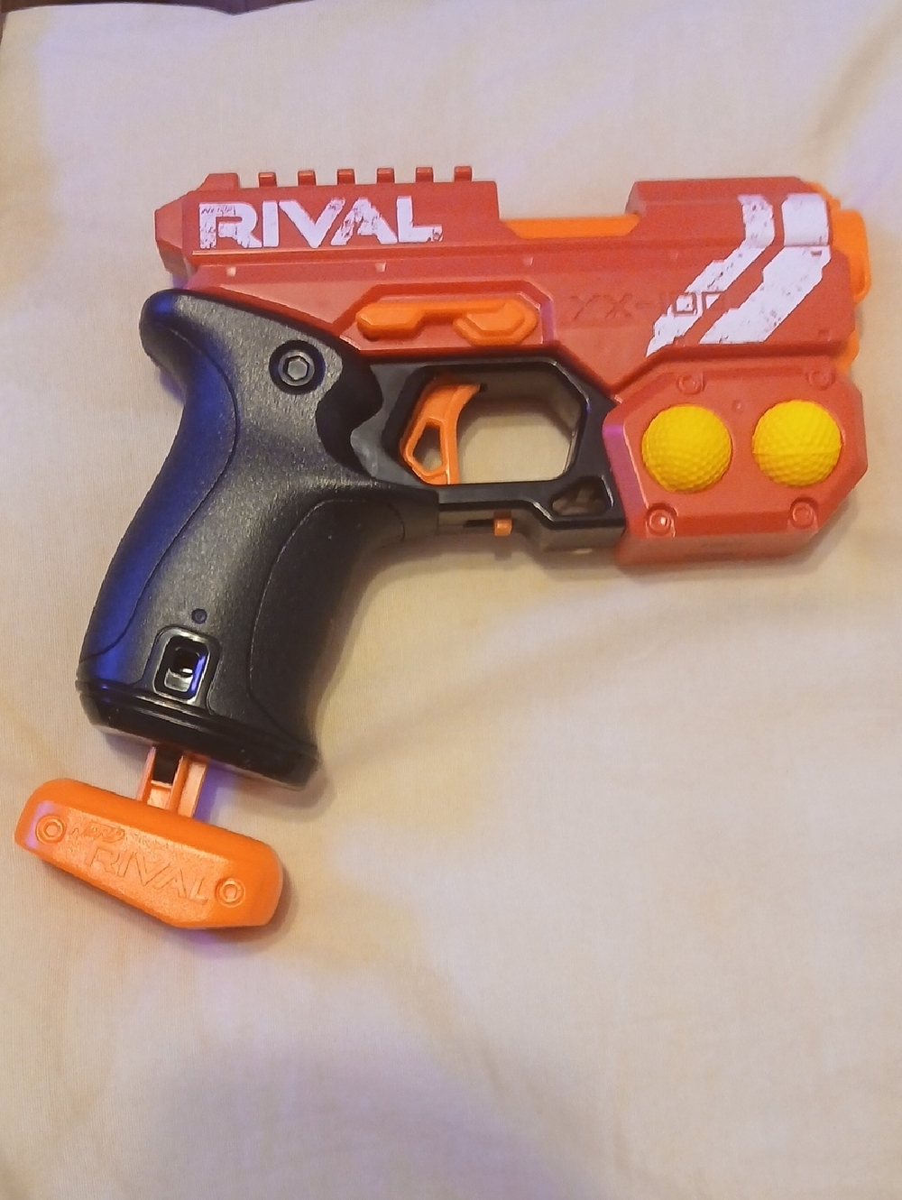 Nerf Rival Red, Black & Orange Single-Hand Pistol Blaster XX-100